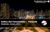 Mediciones enero 2011 - Índice de confianza de los consumidores panameños marca 114 puntos