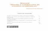 MANUAL DE DISEÑO Y CONDUCCIÓN DE EVENTOS ACADÉMICOS