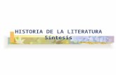 PERIODOS LITERARIOS / HISTORIA DE LA LITERATURA