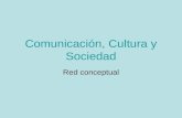 Comunicación, cultura y sociedad red conceptual