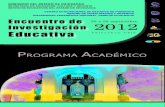 Programa academico encuentro 2012