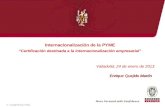 Jornada internacionalización CVE: Certificación destinada a la internacionalización empresarial