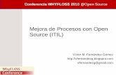 Mejoras de procesos con Open Source (ITIL)