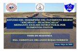 Análisis Mecanicista Pavimento Rígido Bolivia