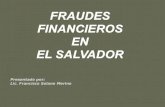 Fraudes financieros en el salvador
