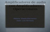 Amplificadores de Audio Con Amplificadores Operacionales Presentacion