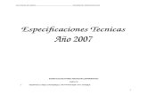Especificaciones Tecnicas Generales 2007