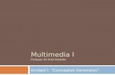 Multimedia I Profesor DI Ariel Amadío Unidad I: Conceptos Generales.