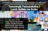 16672945 Tecnologia Farmaceutica I Lauril Sulfato de Sodio Pruebas FEUM