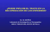¿PUEDE INFLUIR EL TRATO EN LA RECUPERACIÓN DE LOS ENFERMOS? Dr. M. MUÑOZ Laboratorio de Investigación en Neuropeptidos HHUU VIRGEN DEL ROCÍO SEVILLA.