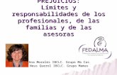 REVISIÓN DE ROLES Y PREJUICIOS: Límites y responsabilidades de los profesionales, de las familias y de las asesoras Ana Morales IBCLC. Grupo Ma Cas Neus.