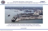 SISTEMA REGIONAL PORTUARIO INFLUENCIA EN LA INTERACCIÓN PÚBLICO PRIVADA 2007-03-15 foro iberoamericano.ppt, fp 1 LOS DESAFÍOS DEL SISTEMA REGIONAL PORTUARIO.