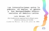 Laís Abramo, OIT IXa Conferencia regional de la Mujer para América Latina y el Caribe Ciudad de México, 10-12 de junio de 2004 Las interrelaciones entre.