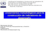 Lineamientos metodológicos para la construcción de indicadores de desempeño Planificación Estratégica y Construcción de Indicadores de Desempeño en el.
