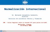1Normalización internacional DEVT/BCS 2006-03-24 Normalización internacional Dr. Bernardo Calzadilla Sarmiento, Director Servicios de asistencia técnica.