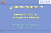 © Página 1 ¡¡¡ BIENVENIDOS !!! Rueda 3. Año 2: Proyecto EDUGÉS ROBERTO DE MIER BERCERUELO QUALYCION, S.L.