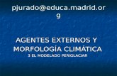 Pjurado@educa.madrid.org AGENTES EXTERNOS Y MORFOLOGÍA CLIMÁTICA 3 EL MODELADO PERIGLACIAR.