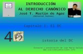 INTRODUCCIÓN AL DERECHO CANÓNICO José T. Martín de Agar (Editorial Technos) Extracto y presentación de Juan María Gallardo .