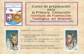 Curso de preparación para la Primera Comunión Instituto de Formación Teológica en Internet  Vigésimo sexto envío I. Historia.