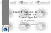 Clasificación de los Diseños de Investigación Dr. Hugo Núñez Bernadet Presidente Comité de Desarrollo Profesional Médico Continuo Sociedad Uruguaya de.