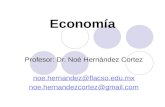 Economía Profesor: Dr. Noé Hernández Cortez noe.hernandez@flacso.edu.mx noe.hernandezcortez@gmail.com.