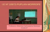 I.E Nº 10972-PUPLAN-MORROPE Profesora :Artemisa Carhuatanta Meneses Grado:5º