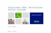 Telefónica de España Soluciones ADSL Sectoriales. Sector Calzado Julio de 2005.