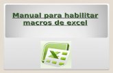 Manual para habilitar macros de excel. Abrir cualquier libro de Microsoft Office Excel.