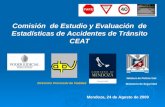 Comisión de Estudio y Evaluación de Estadísticas de Accidentes de Tránsito CEAT Dirección Provincial de Vialidad Jefatura de Policía Vial Ministerio de.