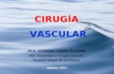 CIRUGÍA VASCULAR Dra. Cristina López Espada FEA Angiología y Cirugía Vascular Hospital Virgen de las Nieves Agosto 2011.