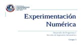 Desarrollo de Programas 1 Sección de Ingeniería Informática Grupo 5 Experimentación Numérica.