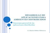 D ESARROLLO DE APLICACIONES PARA AMBIENTES DISTRIBUIDOS Panorama general de las aplicaciones distribuidas L.I. Ramiro Robles Villanueva.