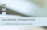 SISTEMAS OPERATIVOS L.I. RAMIRO ROBLES VILLANUEVA.