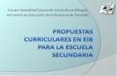 Equipo Modalidad Educación Intercultural Bilingüe Ministerio de Educación de la Provincia de Tucumán.