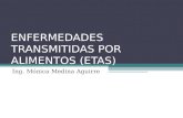ENFERMEDADES TRANSMITIDAS POR ALIMENTOS (ETAS) Ing. Mónica Medina Aguirre.