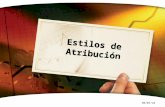 2/1/2014 Estilos de Atribución. Presentación realizada por Mtro. Fco. Javier Robles Ojeda para la materia de Motivación y Emoción Referencia Bibliográfica.