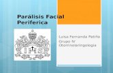 Parálisis Facial Periferica Luisa Fernanda Patiño Grupo IV Otorrinolaringologia.