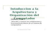 Prof. Alexandra Correa / IUT-RC1 Intoduccion a la Arquitectura y Organizaciòn del Computador Objetivo Tema 1 Describir y conocer los componentes y funcionamiento.