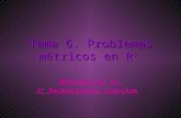 Tema 6. Problemas métricos en R 3 Matemáticas II 2º Bachillerato Ciencias.