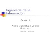 UAdeC-FIME AGVM-20071 Ingeniería de la Información Sesión 4 Alicia Guadalupe Valdez Menchaca.