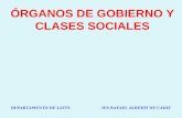 DEPARTAMENTO DE LATÍN IES RAFAEL ALBERTI DE CÁDIZ ÓRGANOS DE GOBIERNO Y CLASES SOCIALES.