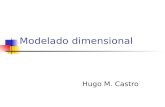 Modelado dimensional Hugo M. Castro. Modelo de datos En los sistemas transaccionales Modelo de entidad-relación Protección de integridad Altas-bajas-modificaciones.
