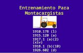 Entrenamiento Para Montacargistas 1910.178 (l) 1915.120 (a) 1917.1 (a)(2)(xiv) 1918.1 (b)(10) 1926.602 (d)