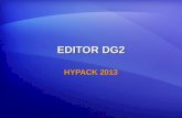 EDITOR DG2 HYPACK 2013. EDITOR DG2 1. Haga clic en Utilities – Digitalizando – Editor DG2. 2. Seleccione uno de los siguientes tipos: 3. Seleccione símbolo.