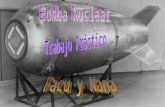 Una bomba atómica es un dispositivo que obtiene una gran cantidad de energía de reacciones nucleares. Su funcionamiento se basa en provocar una reacción.