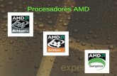Procesadores AMD. Tecnología AMD64 La tecnología AMD64 proporciona el mejor desempeño para los programas de software, así como nuevas experiencias y.