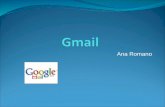 Ana Romano. Crear una cuenta Configuración Gestión de correos Etiquetas Contactos Tareas.