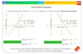 Euler - Matemáticas I Tema: 14 1 Funciones elementales Final Funciones lineales Las funciones de la forma y = ax + b, donde a, b R se llaman funciones.