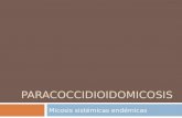 PARACOCCIDIOIDOMICOSIS Micosis sistémicas endémicas.
