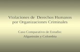 Violaciones de Derechos Humanos por Organizaciones Criminales Caso Comparativo de Estudio: Afganistán y Colombia.